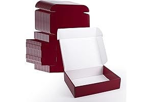 Red Sparkle Christmas Shipping Boxes and Gift Boxes