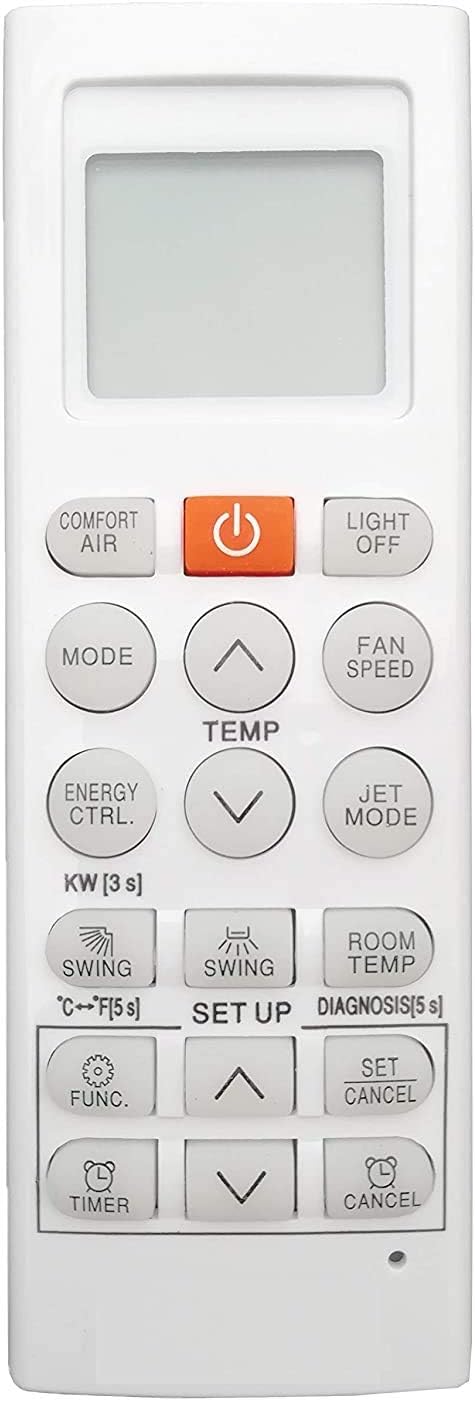 LG AC Remote Control Universal Compatible for LG Window and Split Air Conditioner (Orange Button)