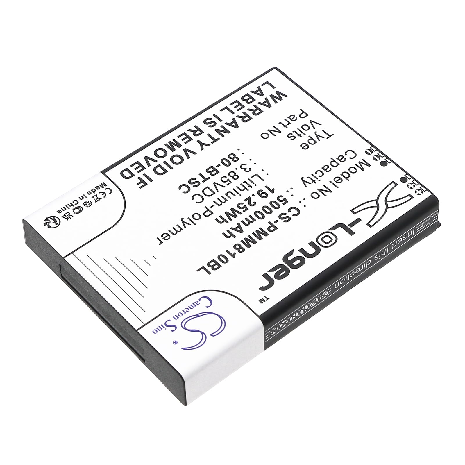 TCTK Akku 5000mAh Kompatibel mit [Point Mobile] PM80 Ersetzt 80-BTEC, 80-BTSC