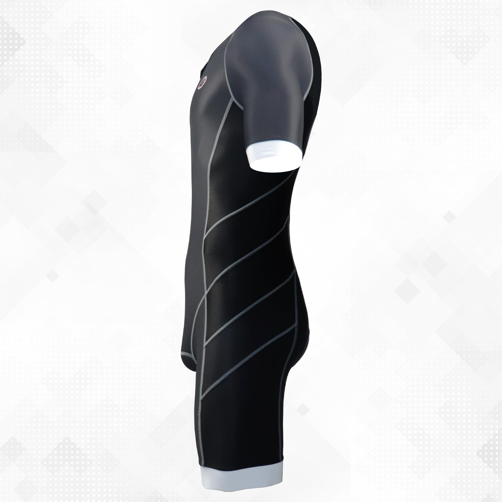 Tuta da triathlon da uomo, a maniche corte, per corsa, ciclismo, nuoto, ideale per Ironman Racing Tri Suit