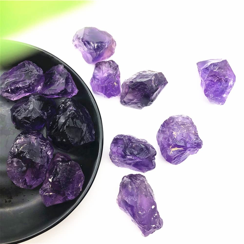 1 Confezione di Cristallo di Quarzo Ametista Grezzo Naturale, Roccia Grezza, Bellissima Pietra di Cristallo Naturale Collezioni di casa (Size : 20-30g)