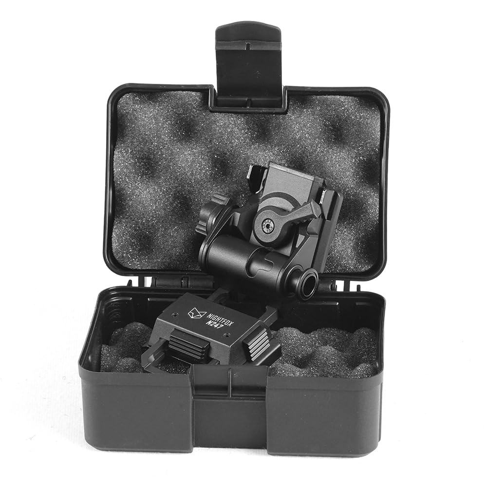 Nightfox Soporte de casco N247 para sistemas de cola de milano, aluminio, totalmente ajustable, compatible con Prowl, Swift 2 y otros NVG
