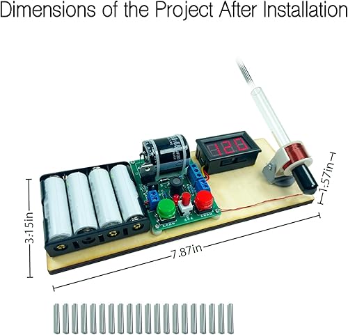 Miniatura 5 de Kit de práctica de soldadura electrónica EI Mini módulo convertidor de voltaje adecuado para estudiantes, adolescentes, adultos, kits de bricolaje