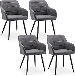 CLIPOP Faux Leather Dining Chairs Set of 4, L...,