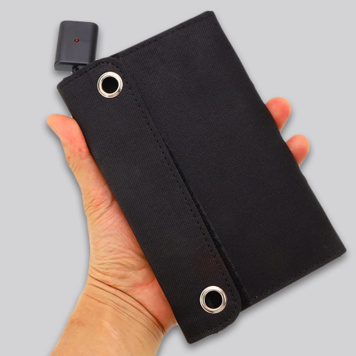 Panel Solar Plegable de Monocristalino Cargador Solar Portátil de 15w y 6v Salida USB Diseño Pequeño y Resistente para Camping y Emergencias