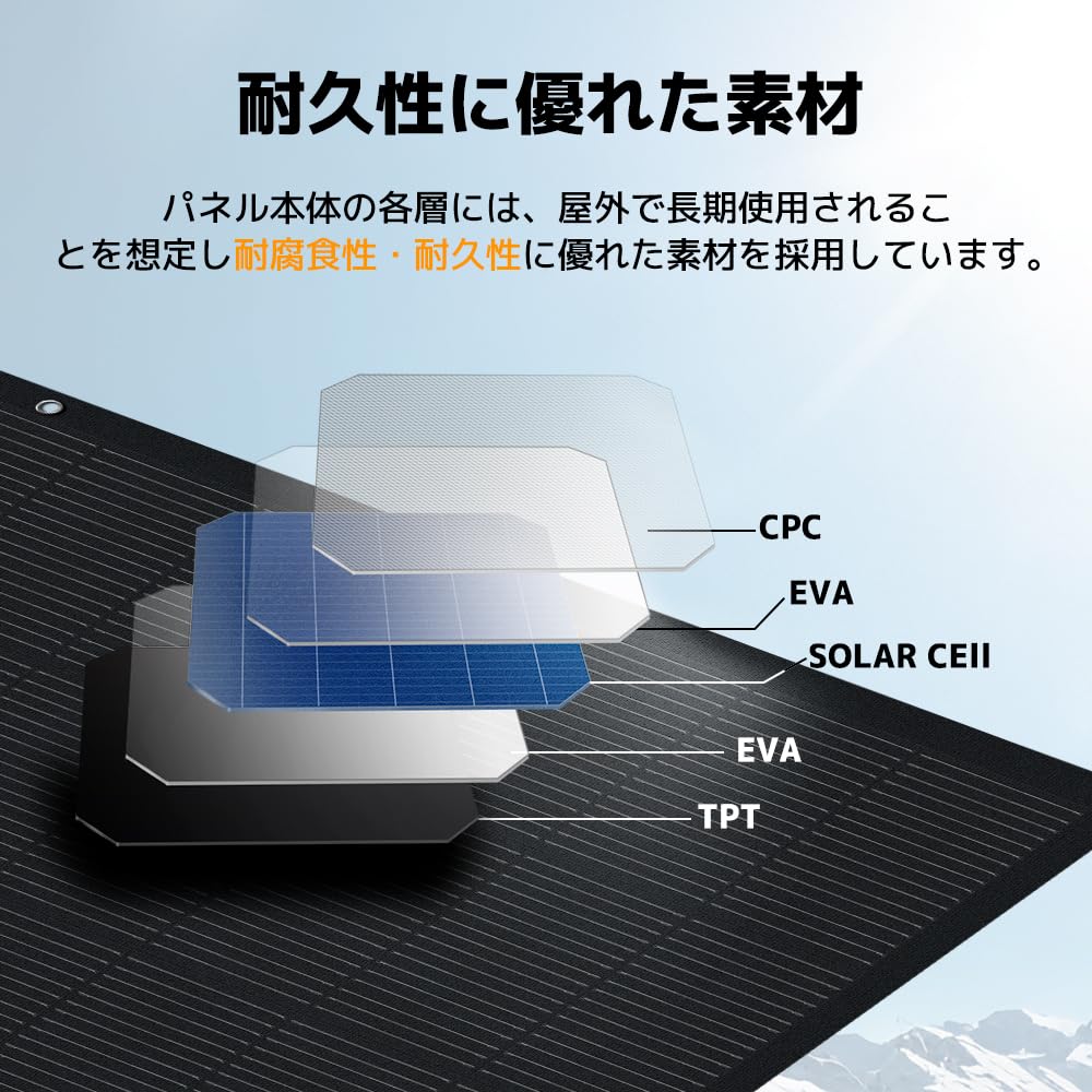 Hiro　LVYUAN フレキシブルソーラーパネル 100W 2枚セット Amazon | LVYUAN【正規品】100W 2枚 ソーラーパネル フレキシブル