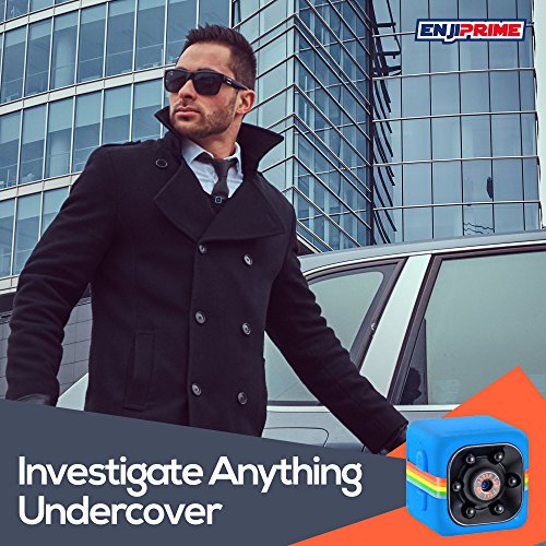 Spy Camera Hidden Camera Mini - Wireless Camera Cop Cam, Action Cameras for Indoor or Outdoor, Home Office or Car Video Recorder with 1080p HD Recording and Night Vision - 1 Cubic Inch