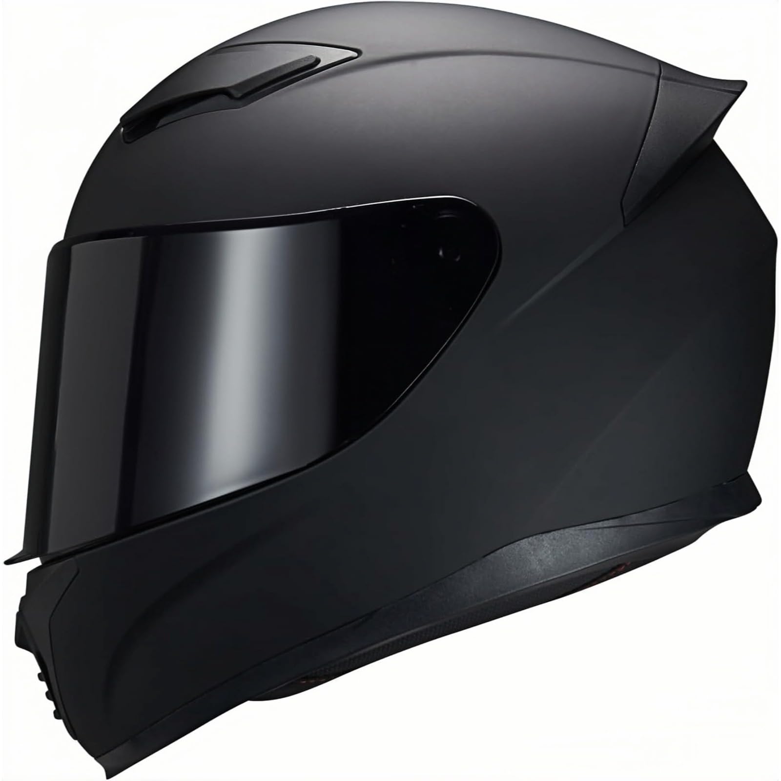 Jaffiust Motorcycle Helmets Full Face Helmet for Men Women, 4-Layer Street Bike Helmet with HD Sunshield PC Visor, ABS Helmet Breathable and Ventilated Motorcycle Helmet for Adults XL Black
