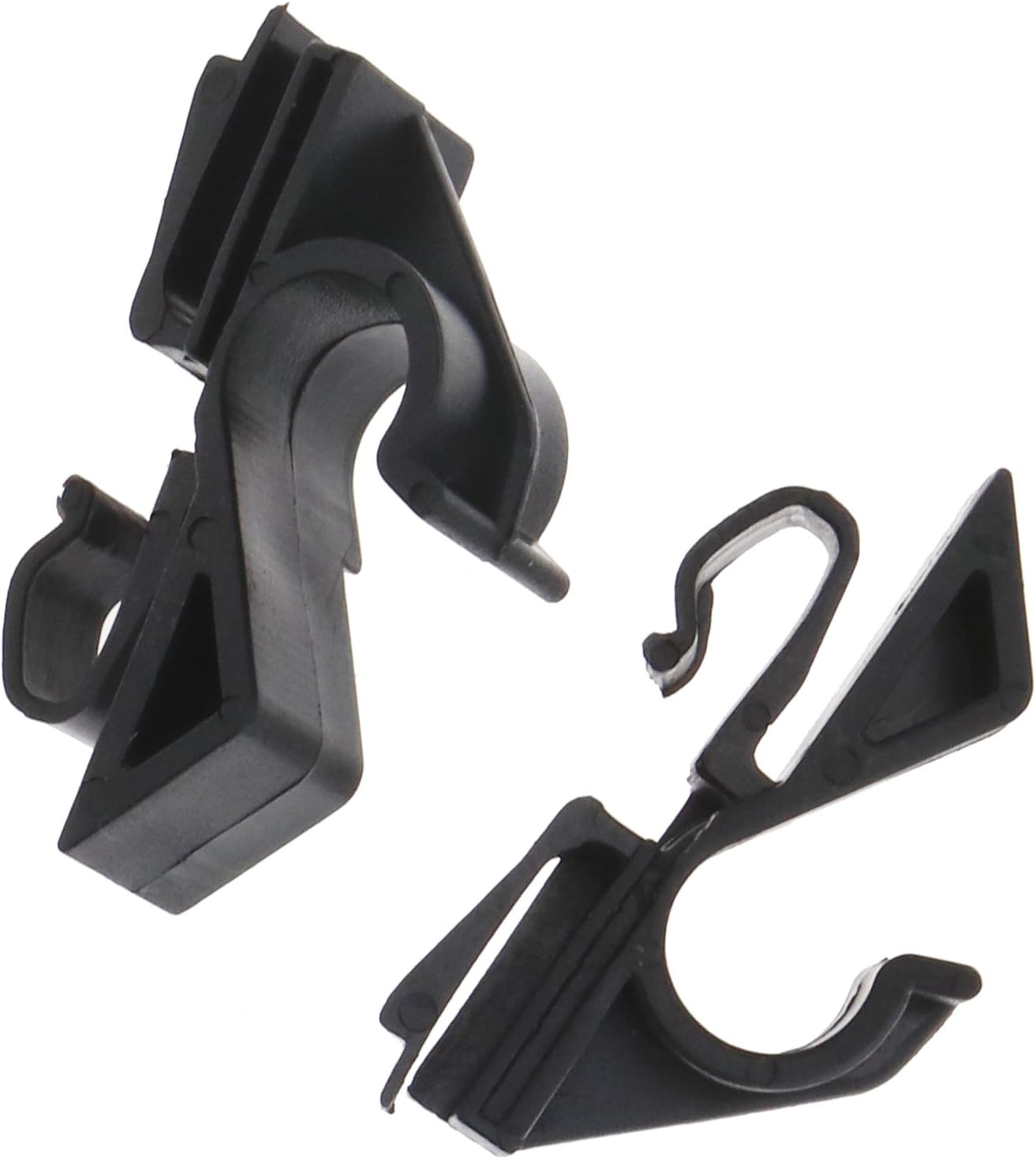 Set Di 4 Ganci Per Auto Da Poggiatesta - Appendiabiti Per Borse E Shopping, Porta Oggetti Posteriore | Nero, Portata 30 Kg - Foto 2