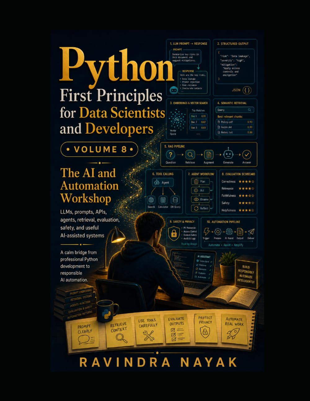 Python First Principles for Data Scientists and Developers Volume 8: The AI and Automation Workshop: 9 (Think in Python: A First-Principles Ladder to Data & AI From Zero Fear to Research-Ready Code)