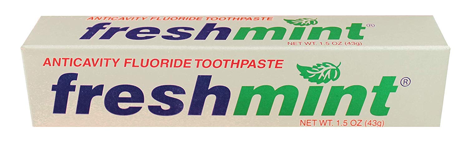 144 Tubes of Freshmint 1 5 oz Anticavity Fluoride Toothpaste Individually boxed tubes