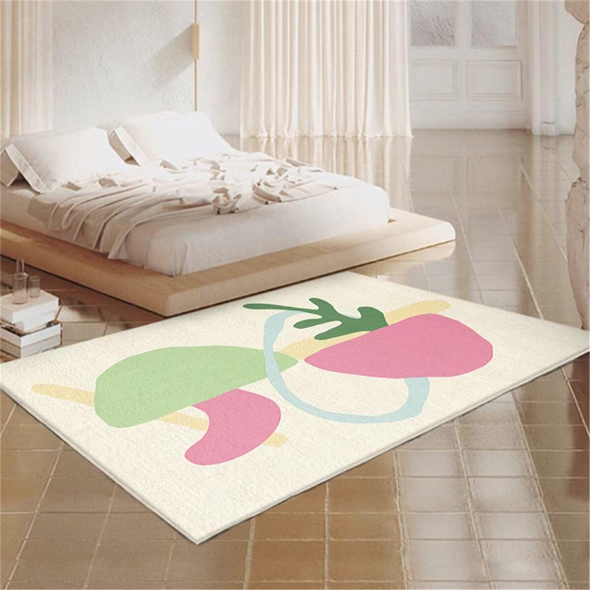 Tapis de chambre facile d'entretien pour espace ado cocooning