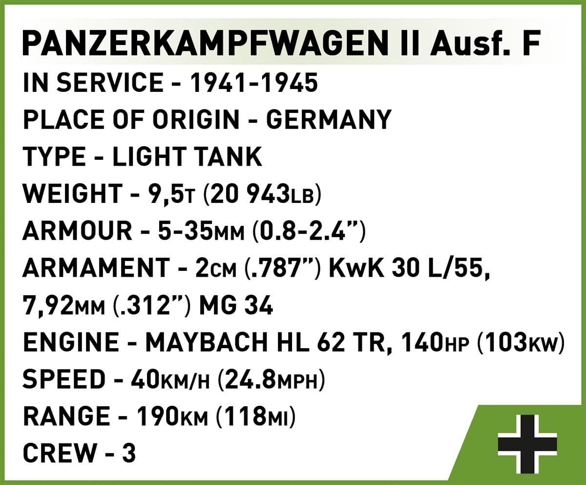 COBI Carri armati II AUSF. | Carri armati a tema 1:28#2597