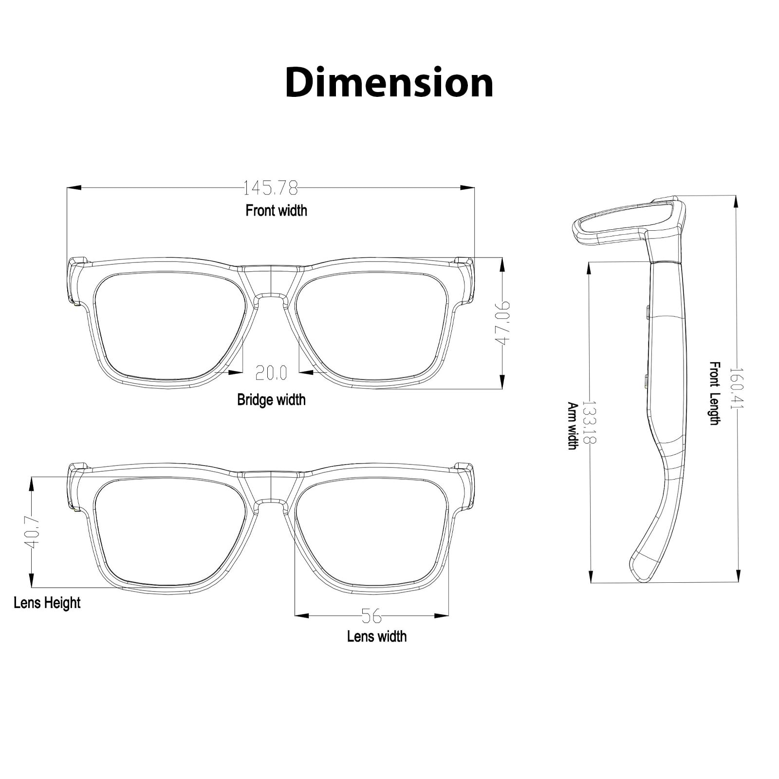 OhO Sunshsine Lunettes de soleil AI avec Bluetooth Audio avec 10 heures de lecture, traduction ChatGPT et lunettes à oreilles ouvertes résistantes à l'eau
