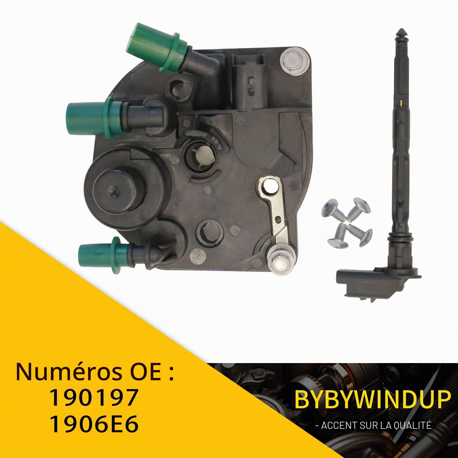 Couvercle de filtre à carburant Compatible avec Berlingo C3 II C4 Picasso 207 208 301 308 3008 508 Remplacement pour 9809721080 1906.E6