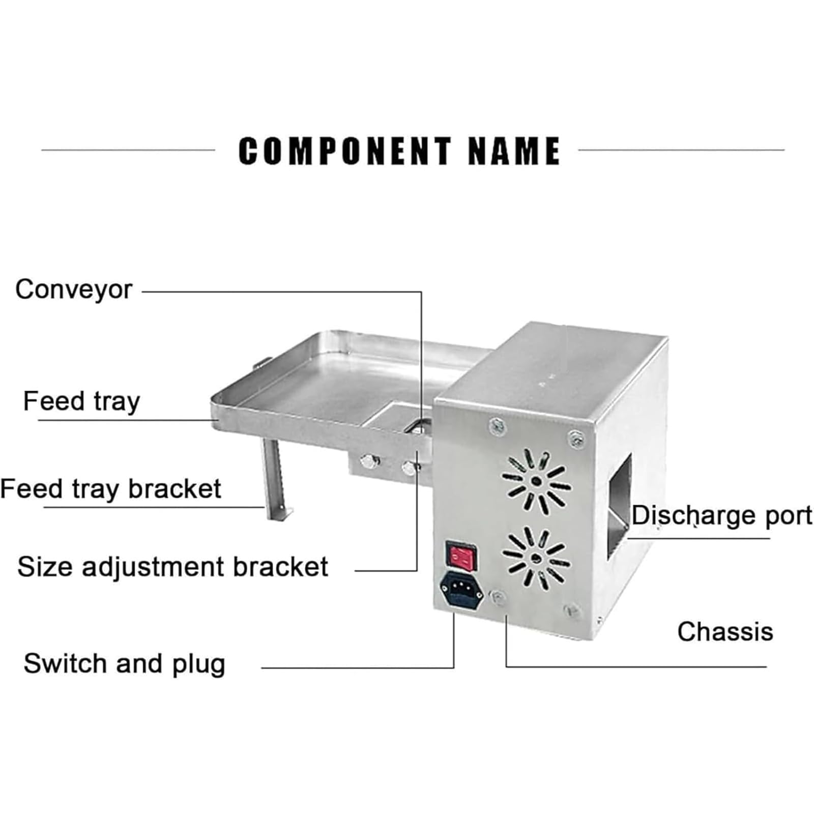 Máquina para tallar castañas de 120 W, semiautomática con Profundidad de Corte Ajustable, Capacidad de 32-35 kg/h, Ideal para panaderías y Uso Comercial.