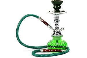 10" 1 Hose Mini Pumpkin Glass Hookah Water Bong
