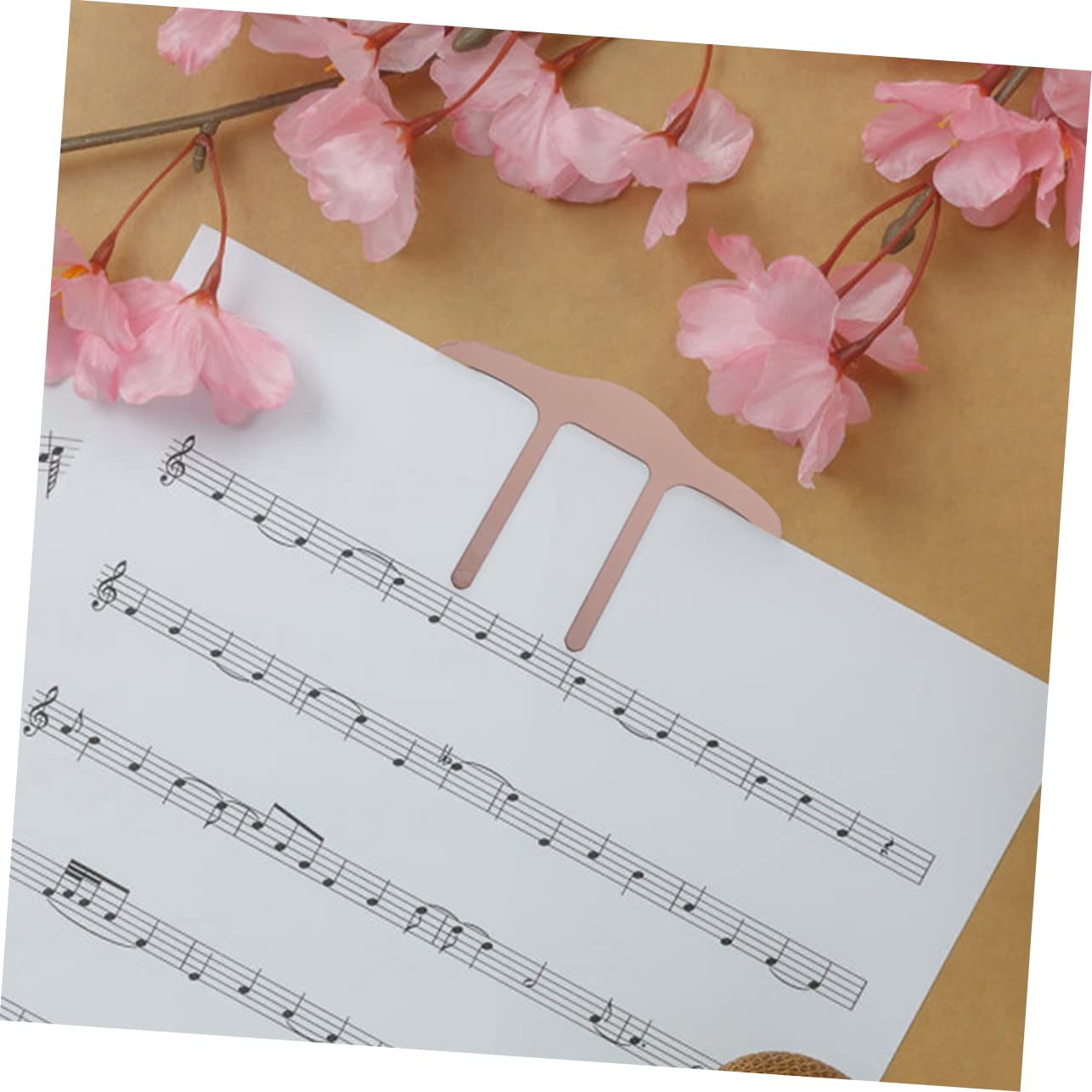 TOYANDONA 9pezzi Clip Porta Spartiti Musicali Per Chitarra e Pianoforte Supporto Per Pagina Di Musica Facile Da Usare e Portatile e Cromo