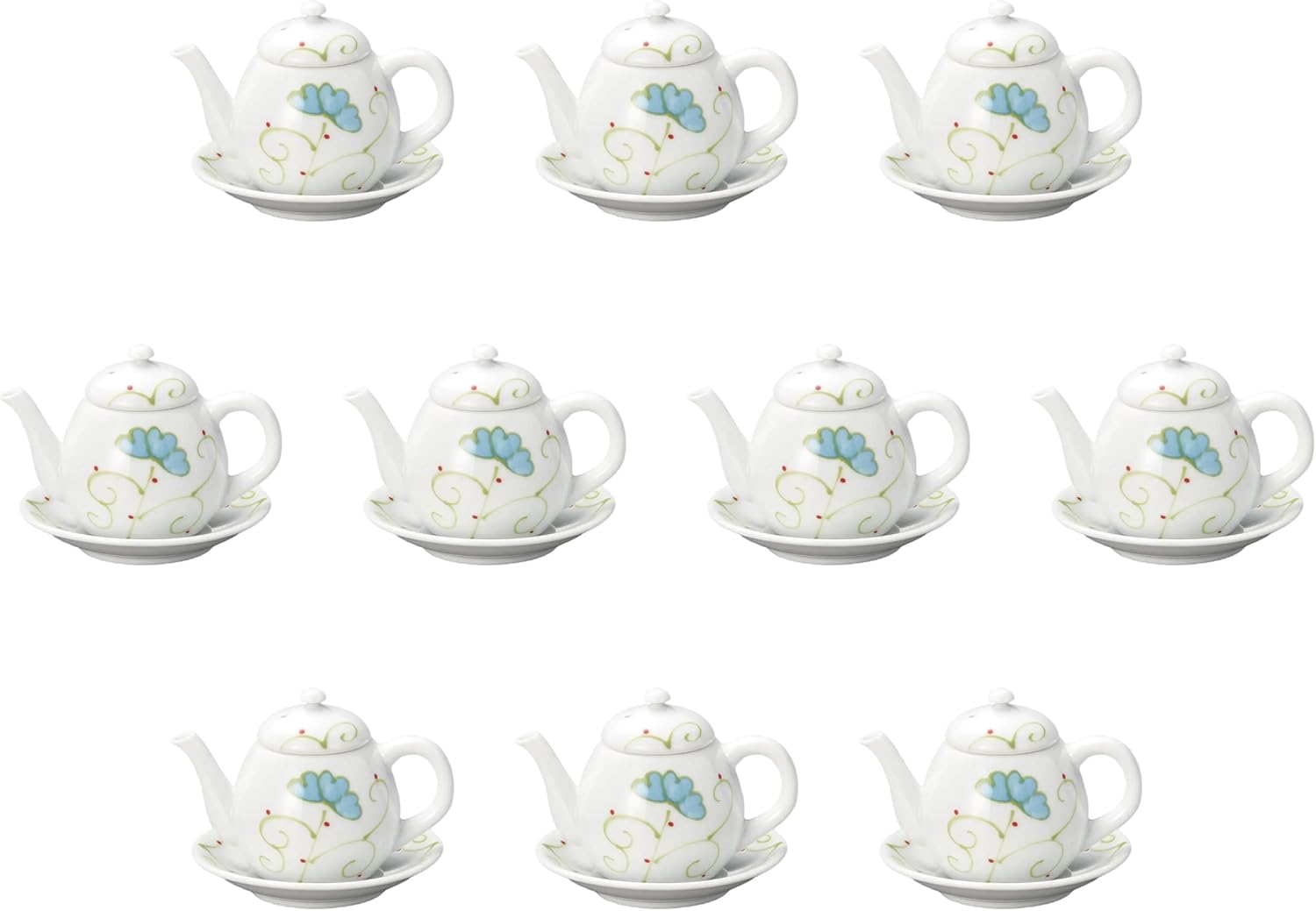 10個セット 花一珍台付汁次 [ 6×7㎝・台皿