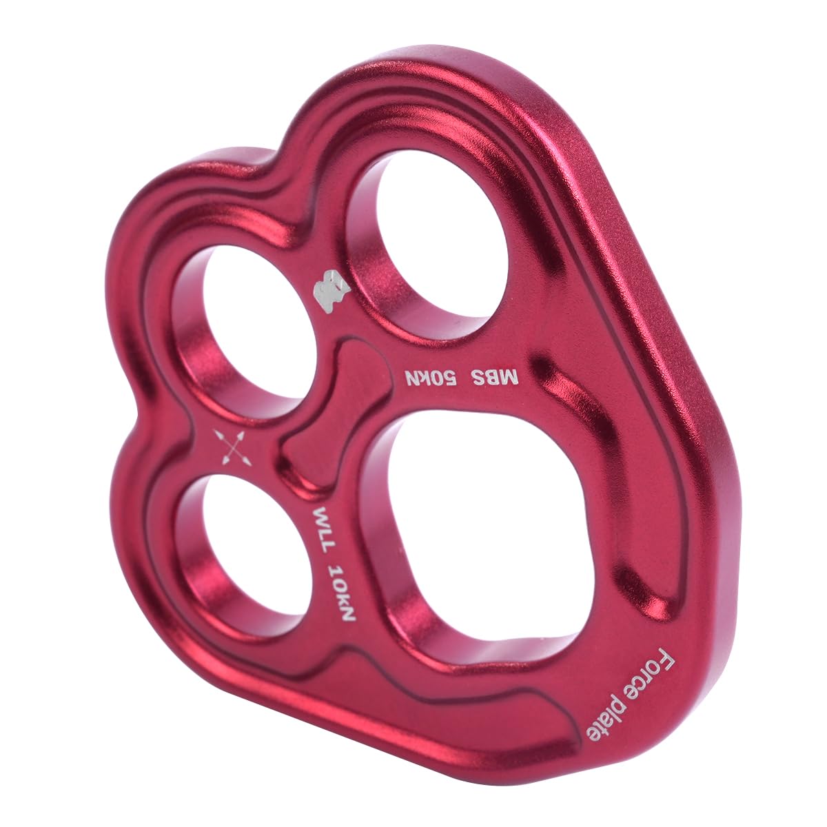 3 Trous Force Paw Rigging Plate Anchor Divider Finger Force Équipement d'escalade pour la Danse aérienne et l'escalade