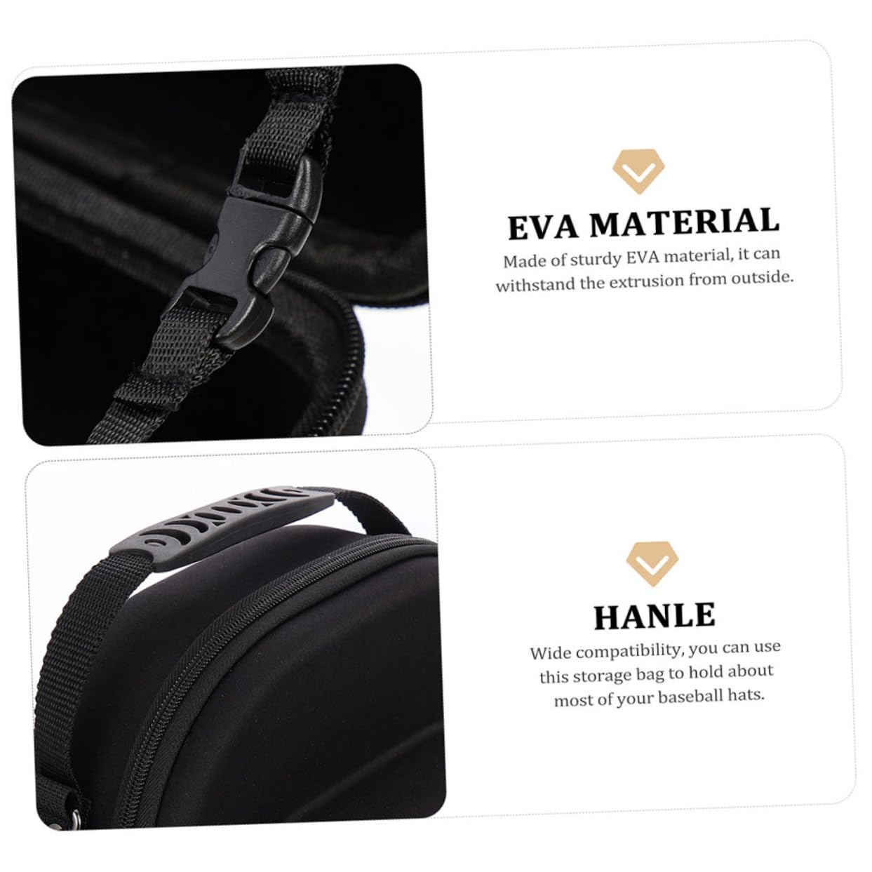 Organizador de Gorras de Béisbol Eva, Práctico y Estiloso para Viajes, 2 Piezas