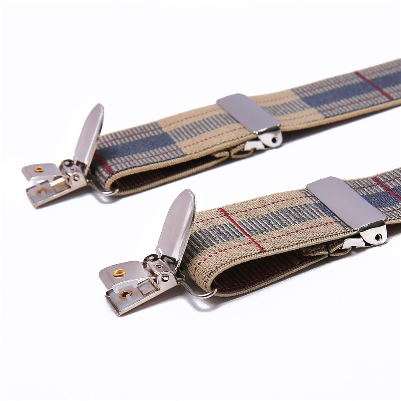 Pantalons Bretelles Homme Braces for hommes avec des clips métalliques très forts larges de 3,5 cm pour Les Vêtements Professionnels et Décontractés