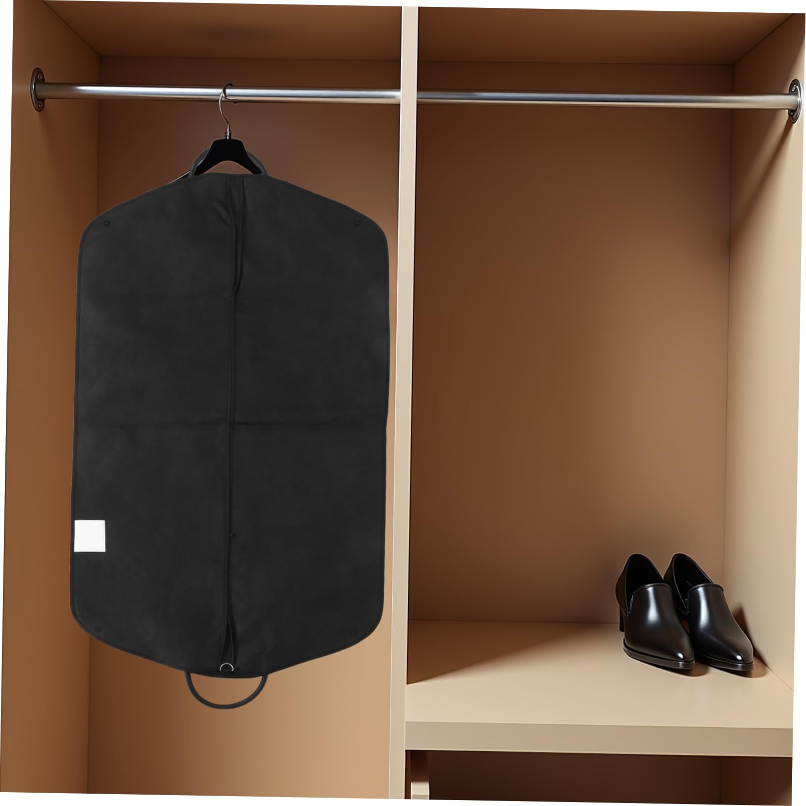 Cabilock 2 Piezas Cubiertas para Trajes de Tela No Tejida con Cierre Resistente y Asa Bolsas Protectores para Almacenamiento de Abrigos y Chaquetas Antipolvo para Viajes de Negocios y Hogar