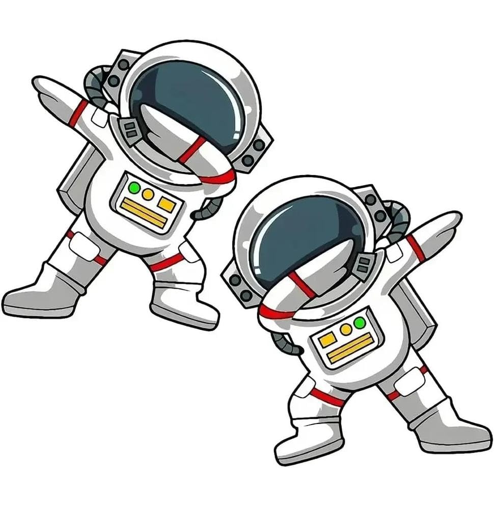 Astronaut Stickers Waterproof Self-Adhesive Decals for Cars Laptops Motorcycles