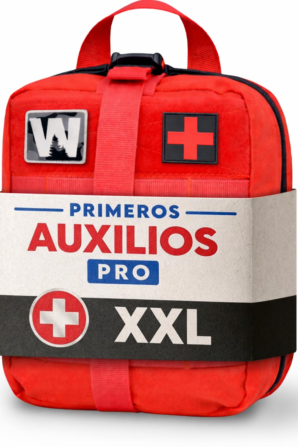 WONCROW ® Botiquin de Primeros Auxilios Completo - Accesorios de Camping Viaje Coche Moto - Kit Supervivencia con Tiritas Gasas Estériles Tijeras Enfermeria Sutura y Herramientas Militar Viajes Camper
