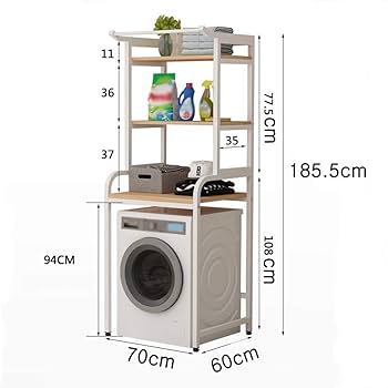 Amazon｜浴室用ラック バルコニードラム式洗濯機ラック、炭素鋼洗濯機