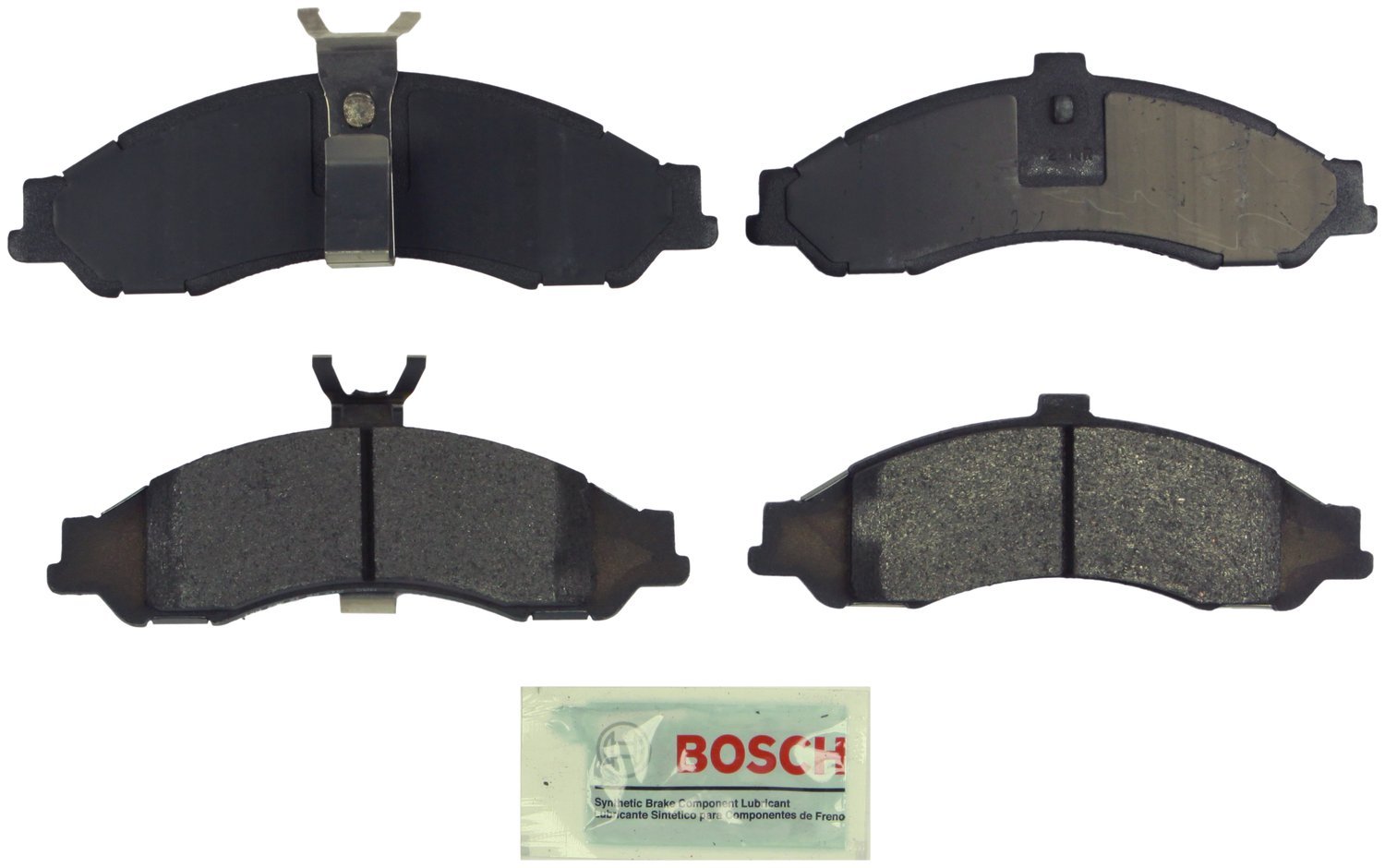 Bosch BE1324H Blue Disc Brake Pad Set with Hardware - FRONT — view 58