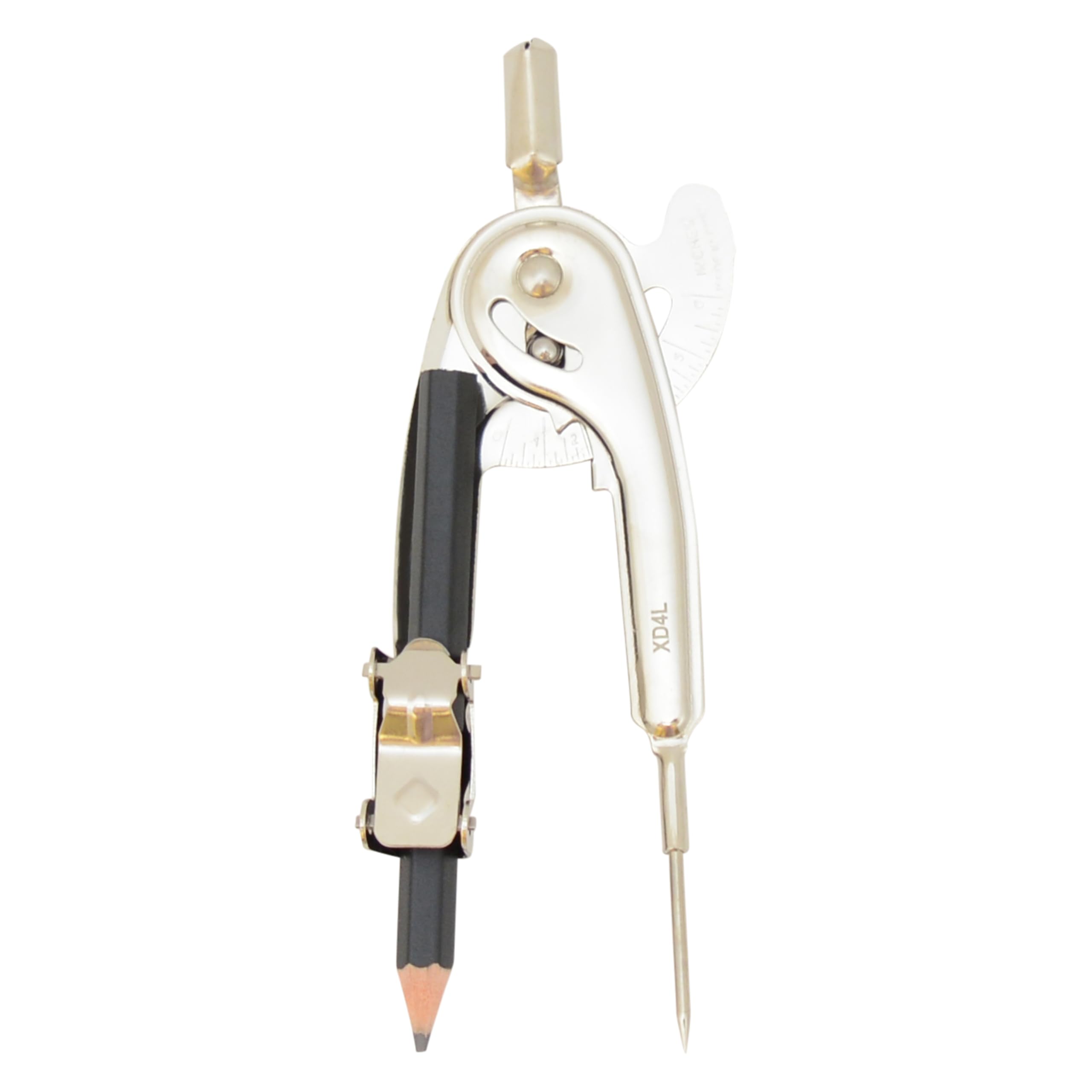Westcott Metal Ball Bearing Compass with Pencil, Nickel Plated (12201)