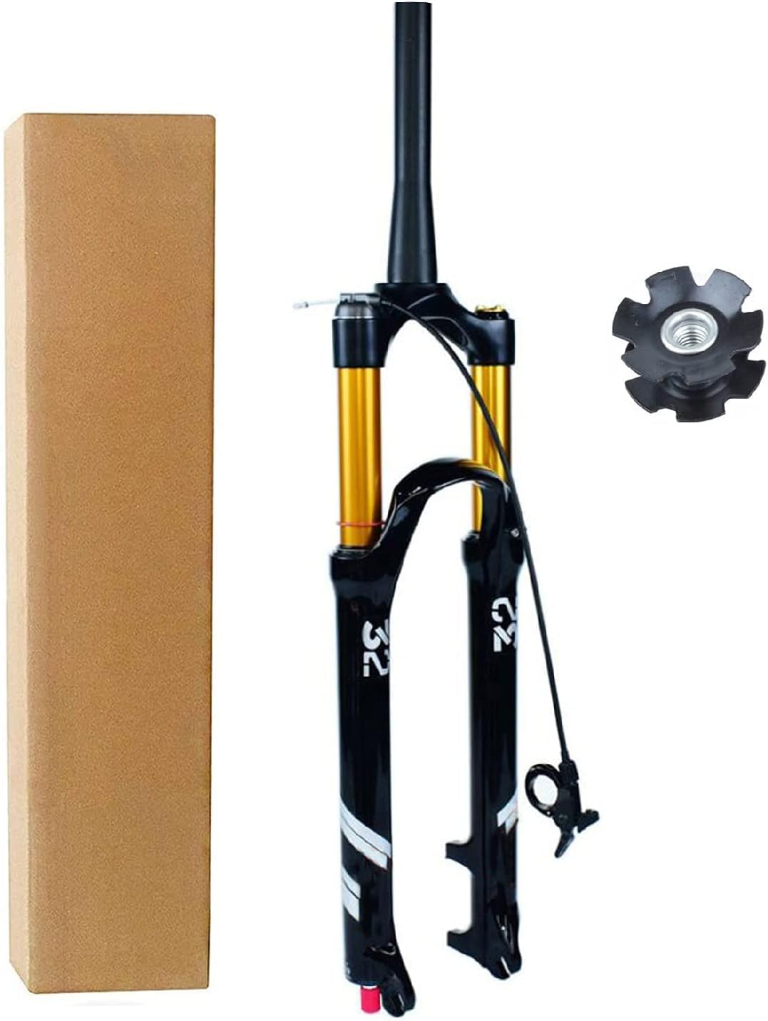 Fourche suspension VTT pour éliminer les vibrations avec son tube conique 27.5"