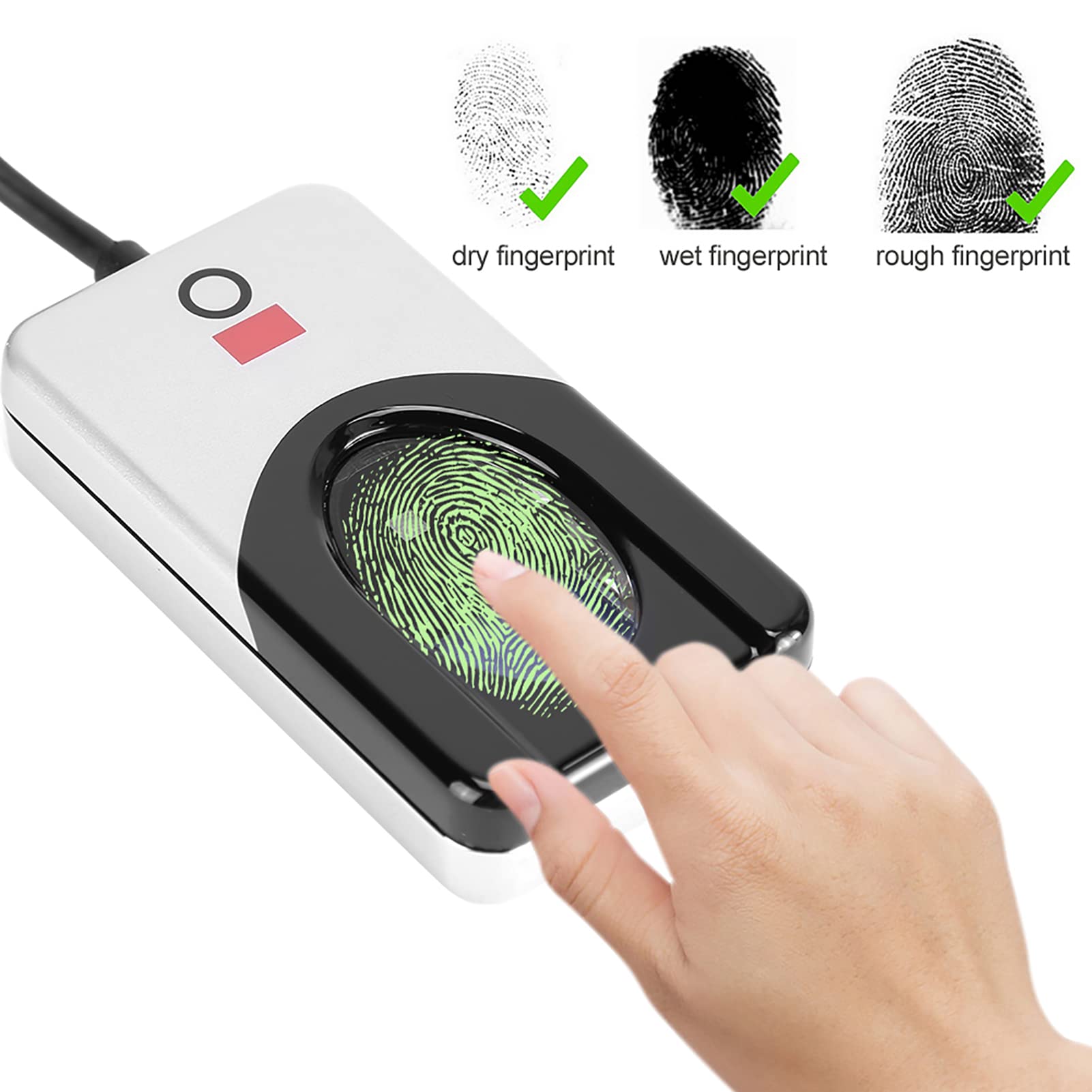 Recolector Biométrico de Huellas Dactilares Lector Rápido de para Uso Personal y Sistemas de Seguridad Digital
