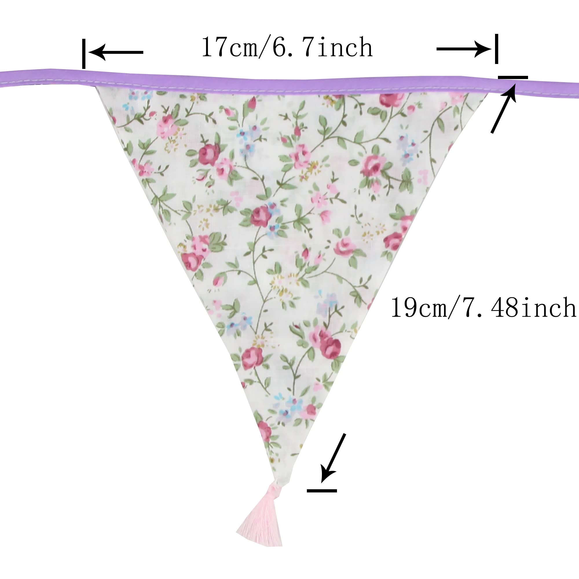 Bandierine Multicolori G2PLUS 3.3M | Festone Decorativo Per Feste | Compleanni, Matrimoni | Doppia Faccia - Foto 4