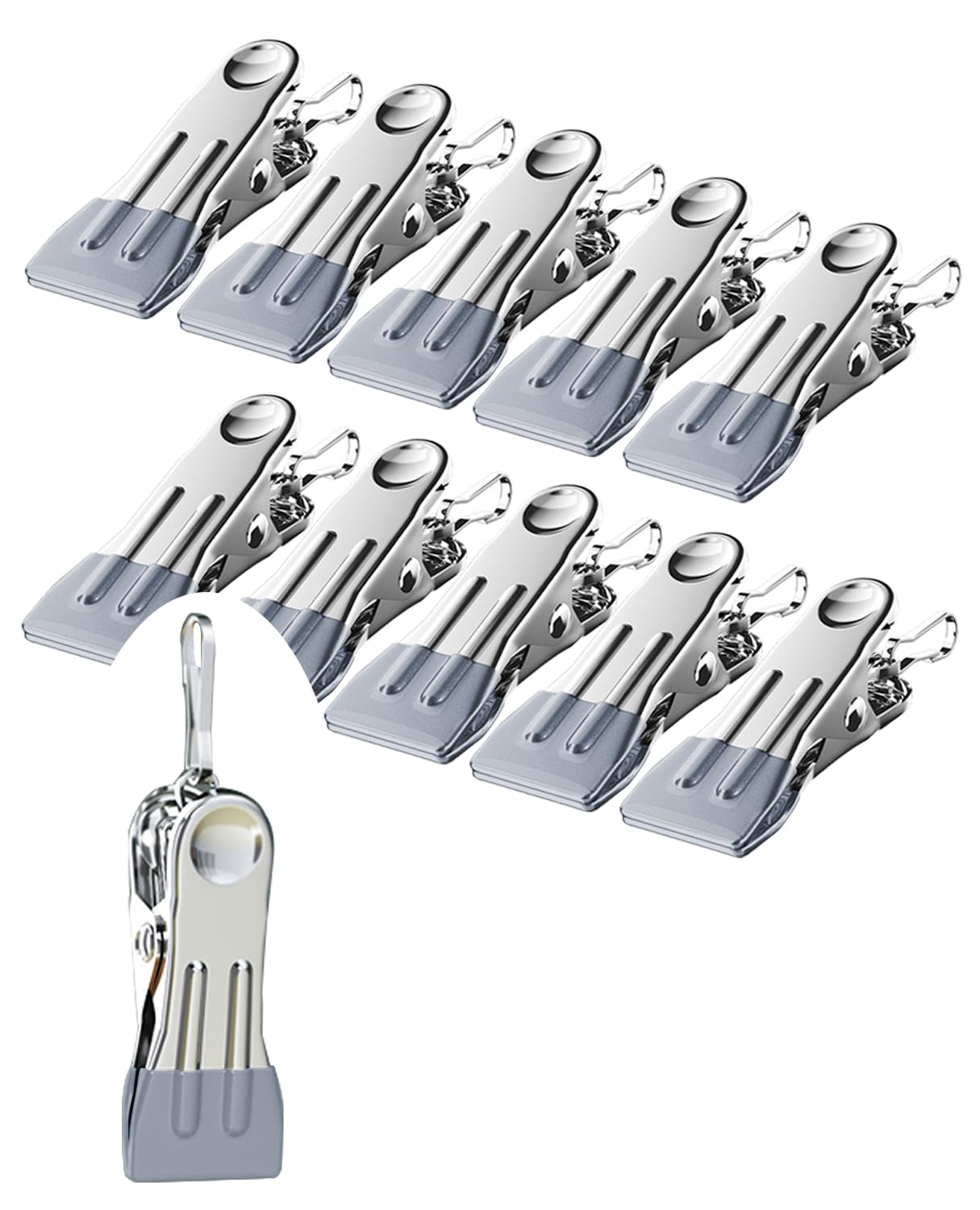 Amazon.co.jp : TOMSING 10個セット 洗濯ばさみ 洗濯バサミ ステンレス