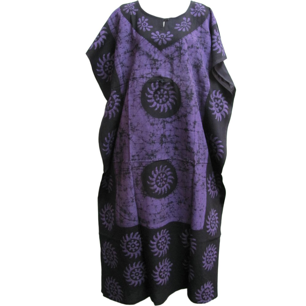Yoga TrendzIndian Cotton Batik Bohemian Long Caftan/Kaftan Dress