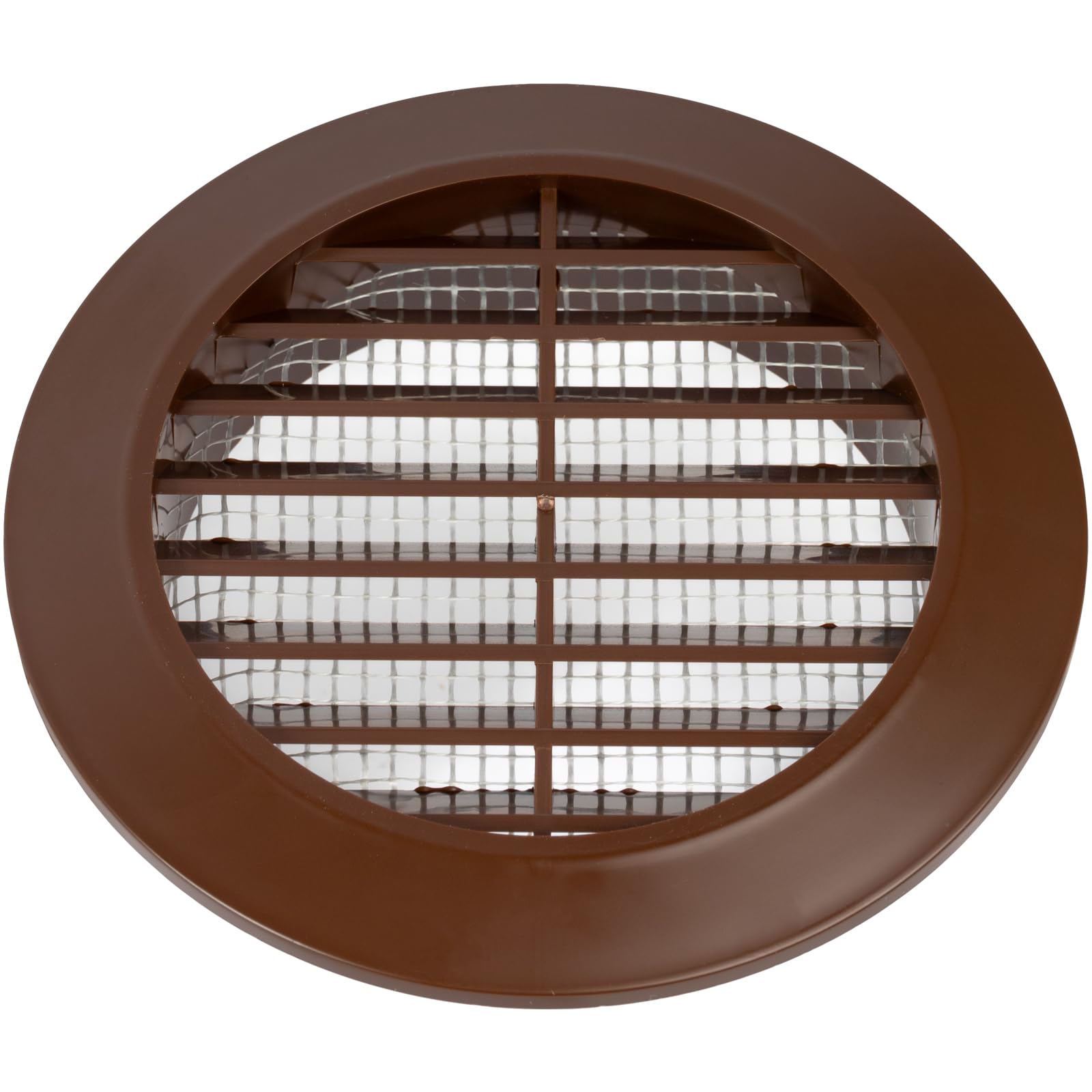 Vent Systems 80 mm / 3.15'' Inch, Brown Air Vent Cover, Round Air Vents, Ventilation Grille, Integrated Insect Screen - Image 3