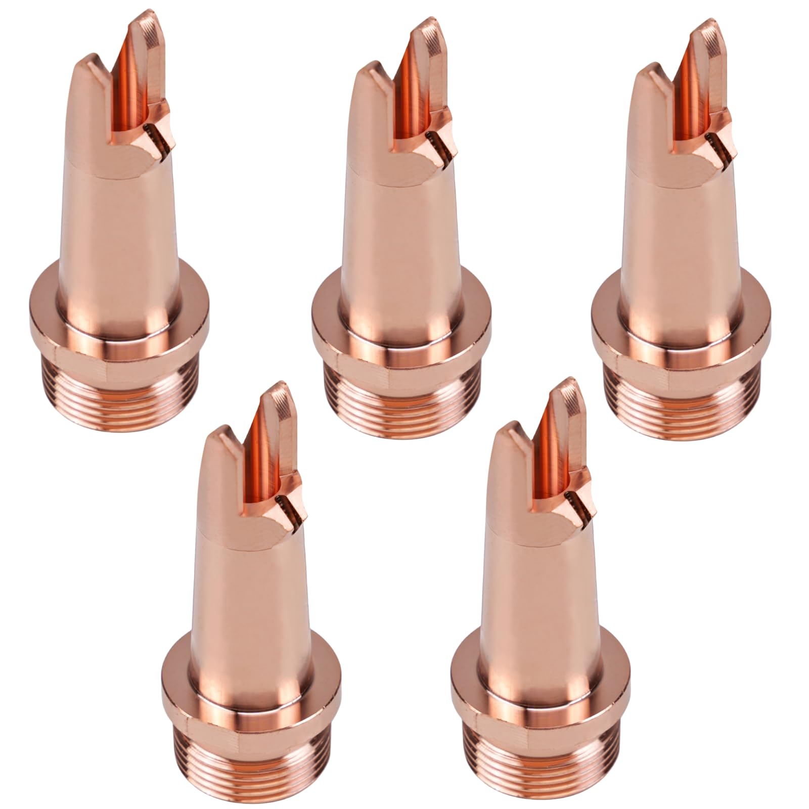 Laser Welding Nozzle 5 Pcs Laser Welder Nozzle Tip Kit CS-12 Copper Nozzles M16 H44 for Portable Laser Welding Gun Laser Welder Head Laser Welding Machine Wire Feeding