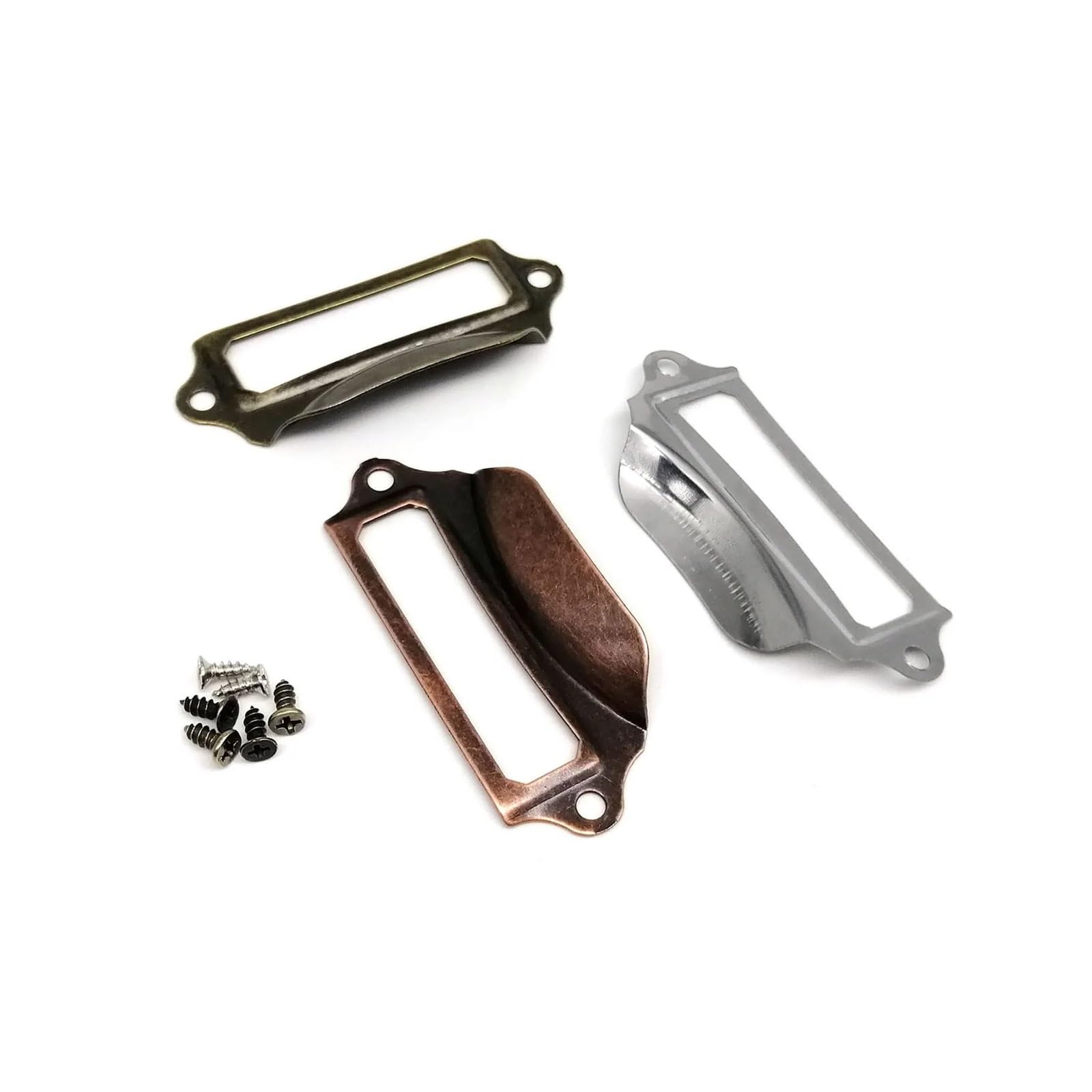 Cidegoo Bronze Iron Label Pull Frame Handle 50/100Pcs For Cabinet Drawer File Card Name Holder