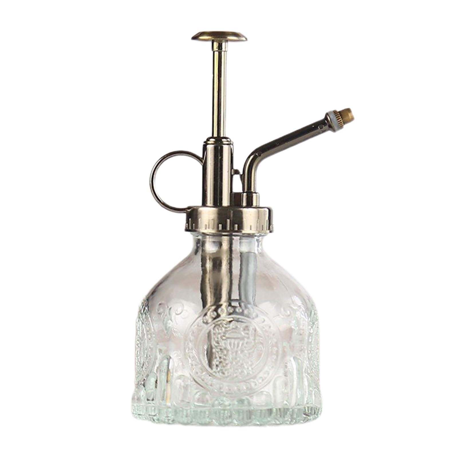 DSFIHJO Vintage Hand-pressure Watering Sprayers Pumpkin Shape Plant Flower Water Sprayer Small Glass Spray Bottle Garden Supplies(Lavender)