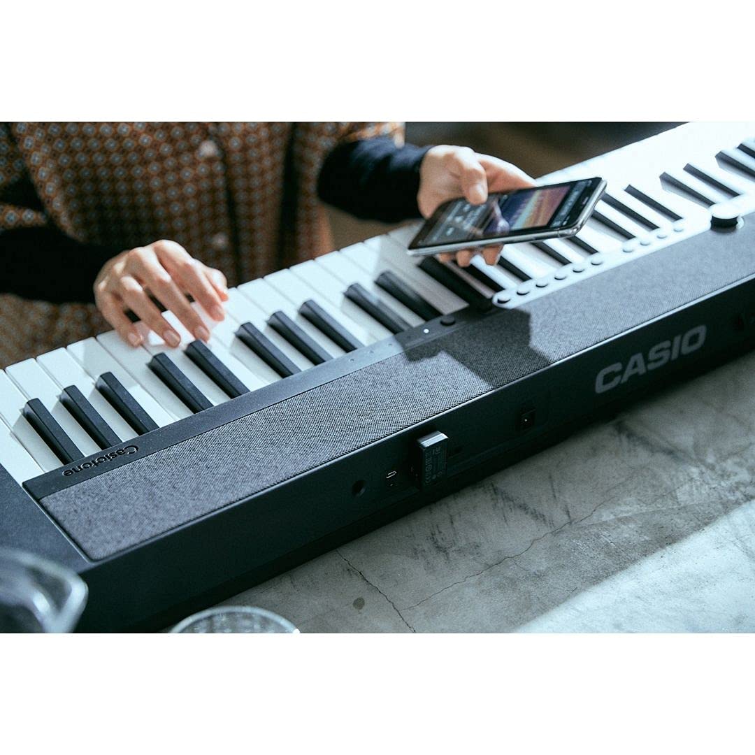 MusicalStore2005 Kit Tastiera 61 Tasti per Casio CT-S1 Black, Inclusi Borsa Imbottita a Tracolla, Stand e Alimentatore - Ideale per Bambini e Studenti