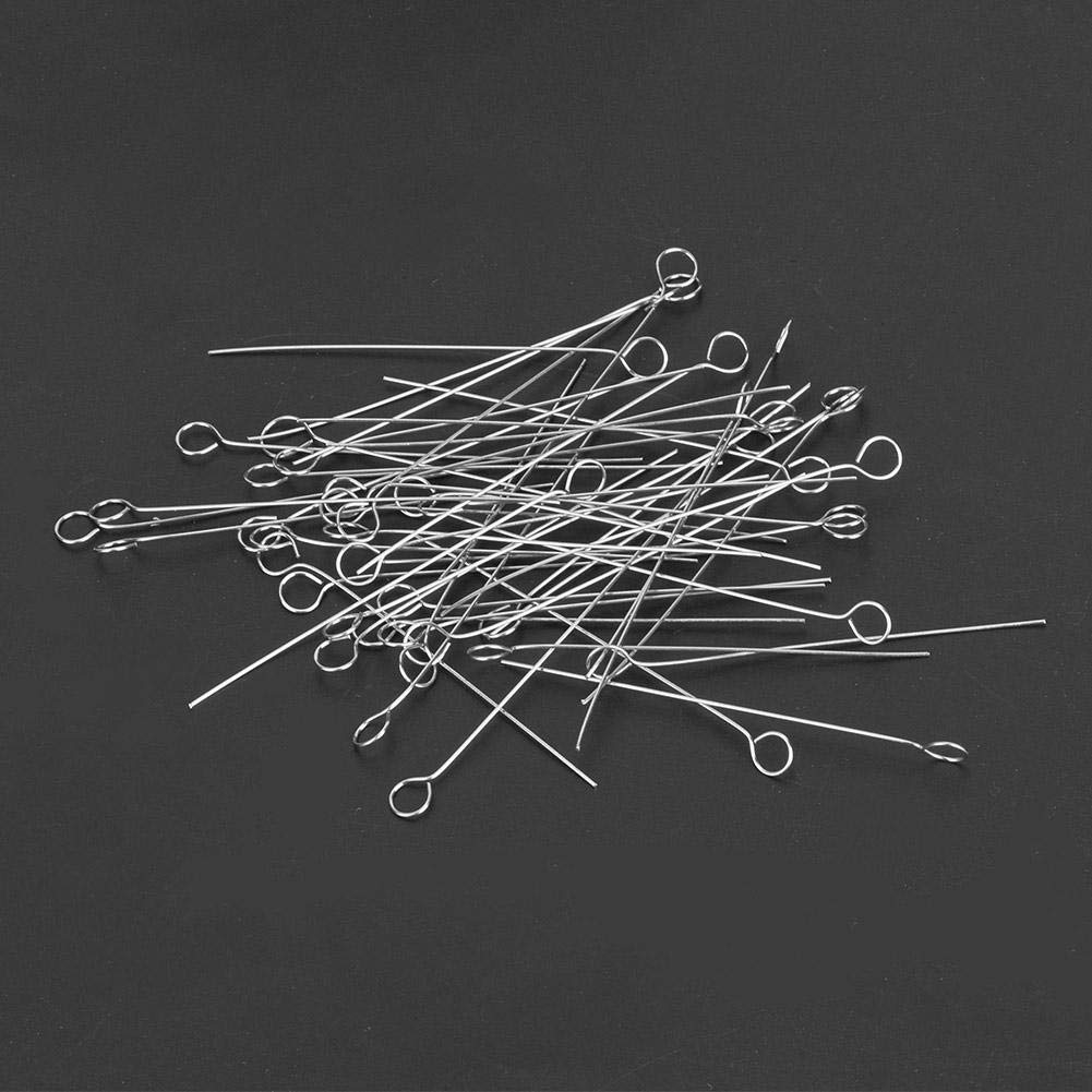 Inokulationsschleifen Nichromspitzen 50 Stück Wiederverwendbare Inokulationsschleifen Halter Für Labor (4mm) Inokulationsöse Präzisionswerkzeuge Für Mikrobiologie