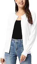 GRACE KARIN Women's Long Sleeve Button Down Crew Neck Classic Sweater Knit Cardigan