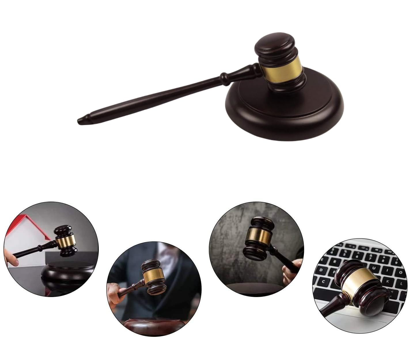 Eidoct Wood Gavel and Sound Block Set - Image 3