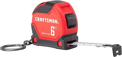 CRAFTSMAN Cinta métrica para llavero, 6 pies (CMHT37106G)