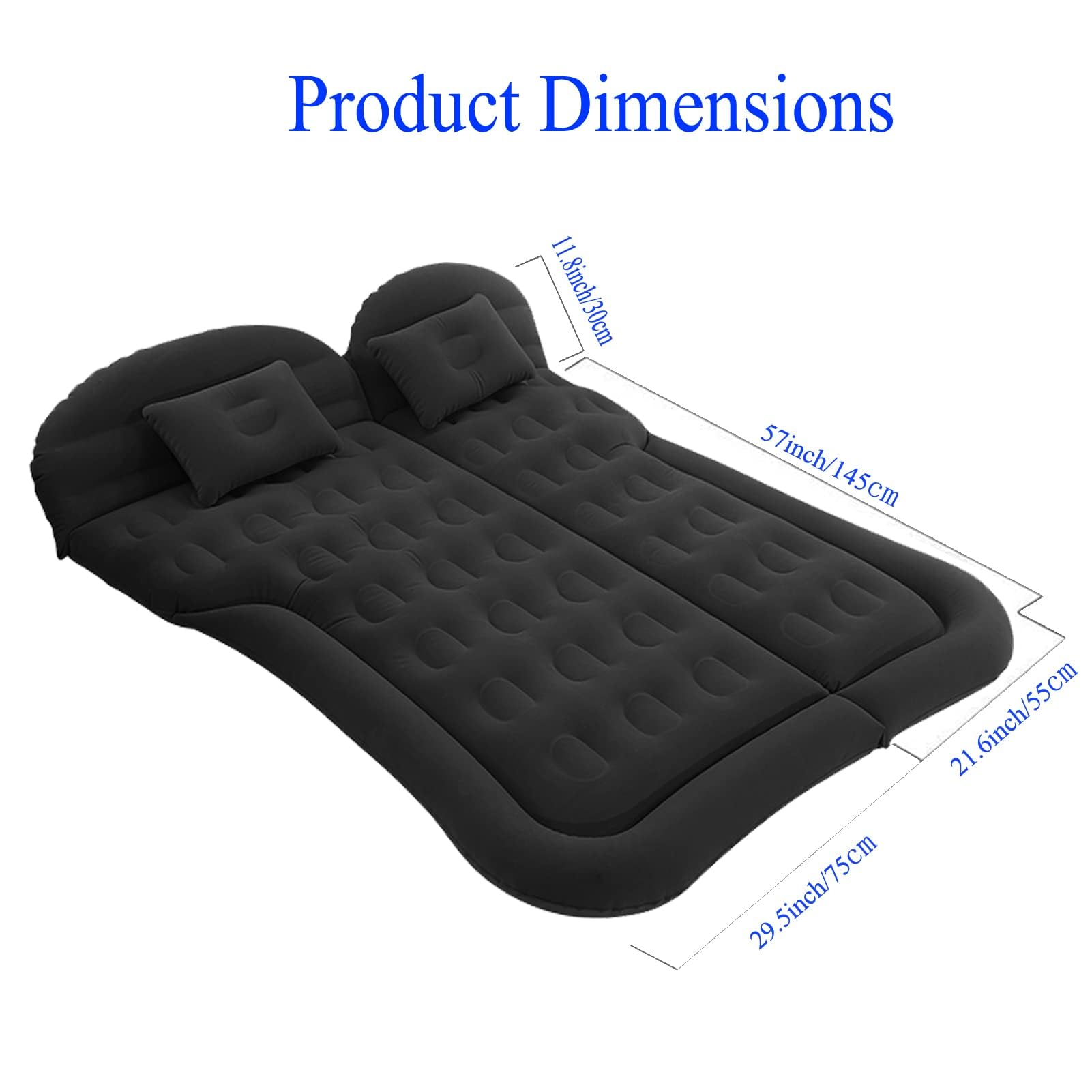 Matelas Gonflable Voiture Honda CR-V 2006-2012 - Lit De Camping Épais Avec Oreillers Pour Siège Arrière