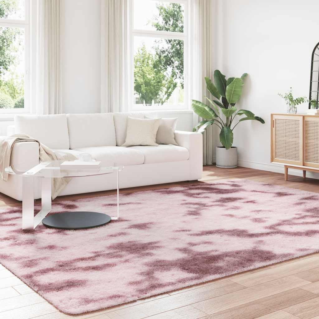 Tapis Shaggy à Poils Longs NAVARRA Rose poudré 240x340 cm,Maison & Jardin,Décorations,Tapis,4.8 kg-4102857