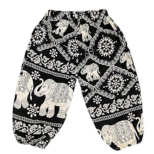 Image of Rysly Baby Girls Boho Elephant Tops Harem Pants 2 Piece Outfits