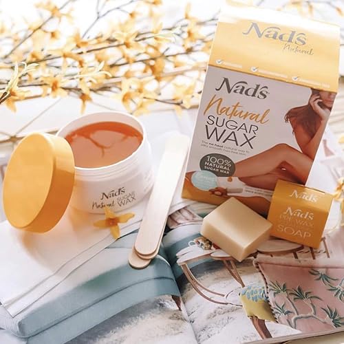 Miniatura 8 de Nads Kit de cera de azúcar depilación de cera para mujer cera corporal y cara todo tipo de piel kit de depilación en casa con cera de azúcar de 6
